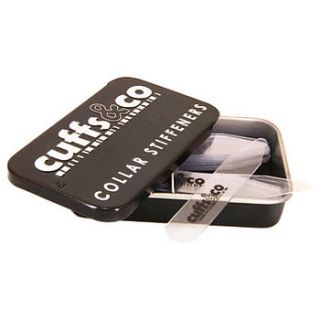 40 pieces of plastic collar stiffeners by cuffs & co