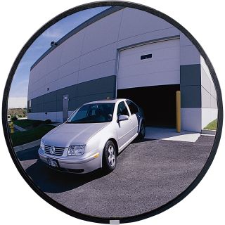 See All Outdoor Convex Safety Mirror — 18in. Dia., Acrylic, 20-Ft. View, Model# PLX018  Security Dome Mirrors