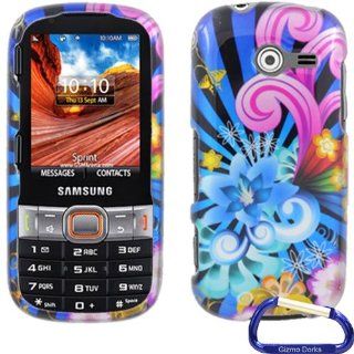 Gizmo Dorks Hard Skin Snap On Case Cover for the Samsung Montage M390, Colorful Fireworks Cell Phones & Accessories