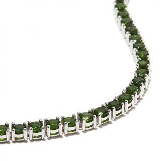 Colleen Lopez 12.09ct Chrome Diopside Sterling Silver "Green with Envy" 7 1/2"