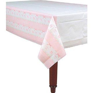 Baby Soft Pink 54in x 102in Plastic Tablecover  Childrens Party Tablecovers  Baby