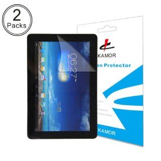 [2 PACK] Kamor Asus Memo Pad 10 ME102A Screen Protector Film   Crystal Clear edition   Highest Quality Japanese PET Material   [LIFETIME WARRANTY] Cell Phones & Accessories