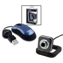 iHome Optical Mouse with Square 5MP USB Digital Webcam Mice & Trackballs