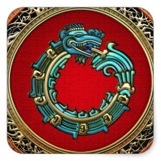 [500] Serpent God Quetzalcoatl [Jade] Sticker