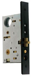Baldwin 6320.102.R Right Handed Handleset and Knob Entrance Mortise Lock with 2 1/2 Inch Backset, Oil Rubbed Bronze   Door Lock Replacement Parts  
