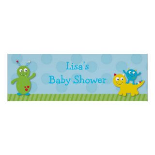 Lil Monster Personalized Banner Sign Posters