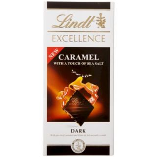 Lindt Excellence Caramel Sea Salt Dark Chocolate