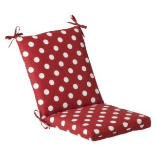 Outdoor Chair Cushion    Red/White Polka Dot