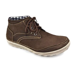 Muk Luks Men's 'Brandon' Coffee Leather Lace up Casual Shoes Muk Luks Boots