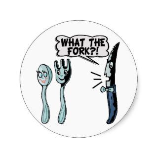 What The Fork Stickers