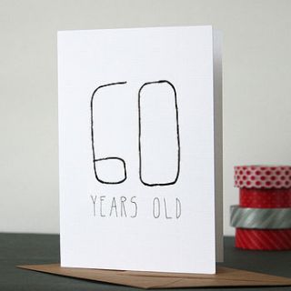 60 years old birthday card by heidi nicole