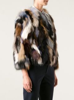 Msgm Cropped Fur Jacket