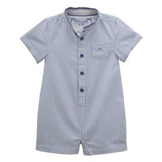 french design baby boy striped romper by chateau de sable