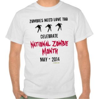 National Zombie Month 2014 Funny T Shirt