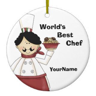 World's Best Pasta Chef Keepsake Ornament