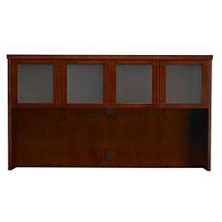 Mayline Mira Series Hutch with Glass Doors (70 inches) Book & Display Cases