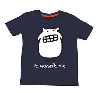 'it wasn't me' child's t shirt by banana lane designs