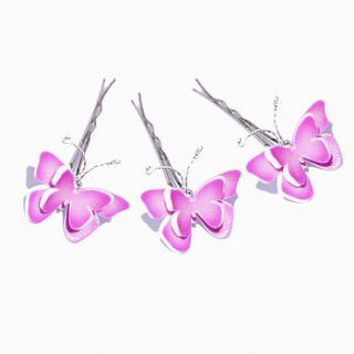 butterfly hair pins   set of three by artruly