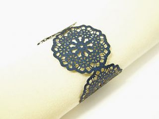 ten wrapped love laser cut napkin rings by intricate home