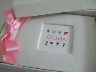 personalised hand painted baby album by sioned ap gareth