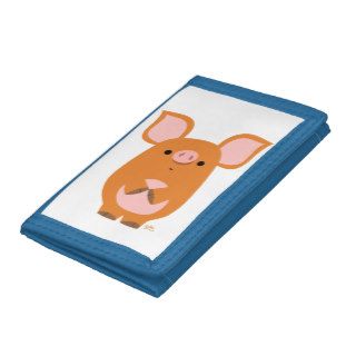 Cute Shy Cartoon Pig Wallet