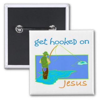 Get hooked on Jesus fisherman Pin