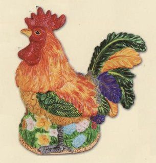 ROOSTER 3 Dimensional Cookie Jar *NEW* Kitchen & Dining
