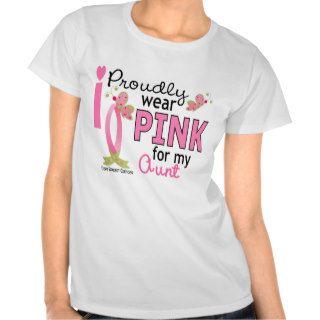I Wear Pink For My Aunt 27 Breast Cancer T Shirt
