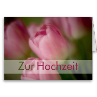 Rosa Tulpen • Glueckwunschkarte Hochzeit Greeting Cards