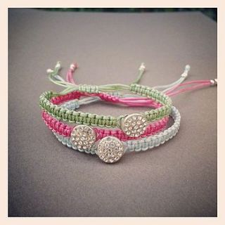 shine friendship bracelet by vanessa plana