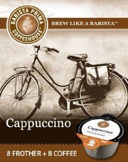 64 Count, Barista Prima Cappuccino (Unsweetened) Vue Pack 8+8, 4 Pack (Makes 32 Cappuccinos) Kitchen & Dining