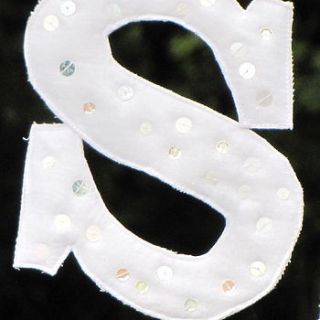 personalised wedding twinkly bunting by sew very english