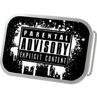 Parental Advisory Explicit Content Belt Buckle Sports & Outdoors