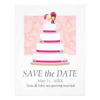Strawberry Wedding Cake Custom Flyer