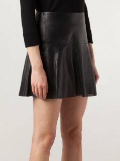 Vince Perforated Leather Skirt   Mario's