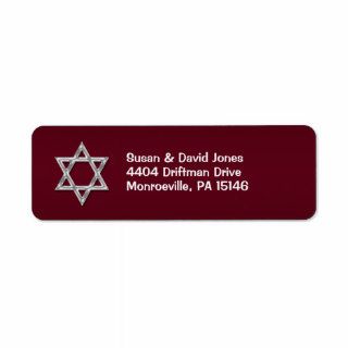 Bar mitzvah celebrations "return address" return address labels