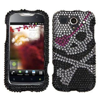 MYBAT Skull Diamante Protector Cover for HUAWEI U8680 (myTouch) Cell Phones & Accessories