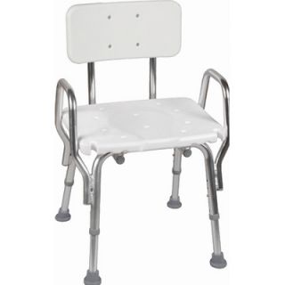 Briggs Healthcare Shower Chair with Arms and Back Rest
