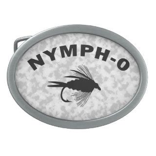 Nymph O funny fly fishing lure Belt Buckles