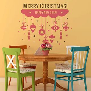 festive greetings wall sticker by sirface graphics