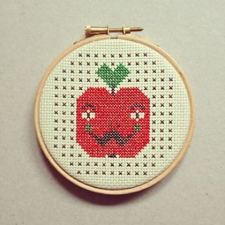 apple cross stitch kit by onneke