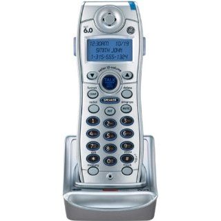GE Dect 6.0 Digital Black 2 Line Cordless Single Handset Phone with Answering System (28165FE1)  Two Line Telephone  Electronics