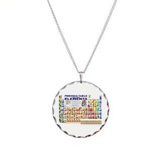 Necklace Circle Charm Periodic Table of Elements with Graphic Representations Artsmith Inc Jewelry