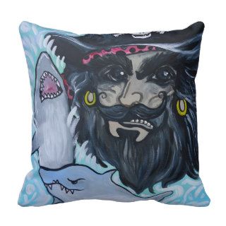 Pirate Shark Tank Pillow