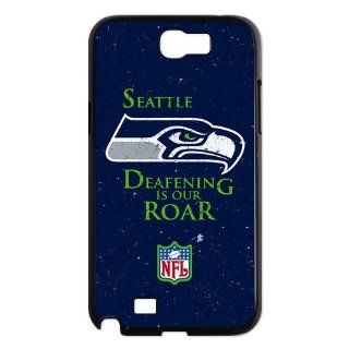 Custom Seattle Seahawks Hard Back Cover Case for Samsung Galaxy Note 2 NT945 Cell Phones & Accessories