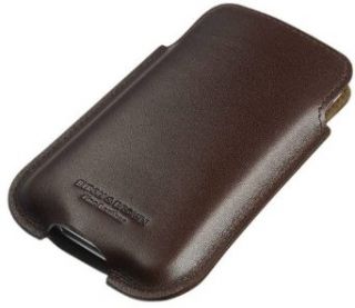 Dark Brown iPhone 3/4/4s Calfskin Leather Slip Case by Byron and Brown Clothing