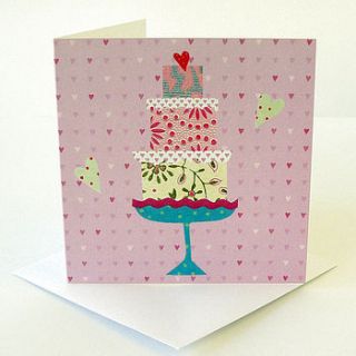 love cake greetings card by lov li