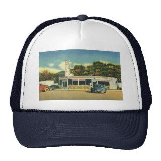 Vintage Restaurant, 50s Drive In Diner and Cars Trucker Hat