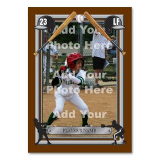 Deluxe Custom Baseball Card Business Card Template