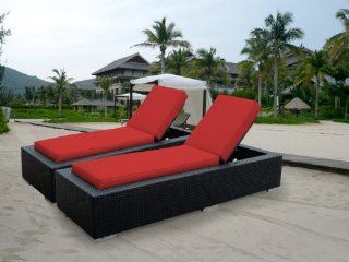 Genuine Ohana Outdoor Patio Wicker Furniture 2 Pc Set Chaise Lounge  Outdoor And Patio Furniture Sets  Patio, Lawn & Garden